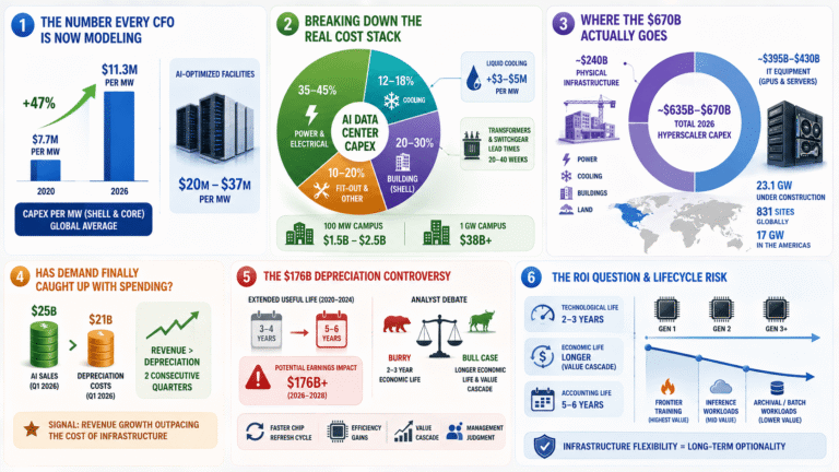 The Critical Economics of AI Data Centers: A Breakdown of Cost, ROI, and Lifecycle Risk