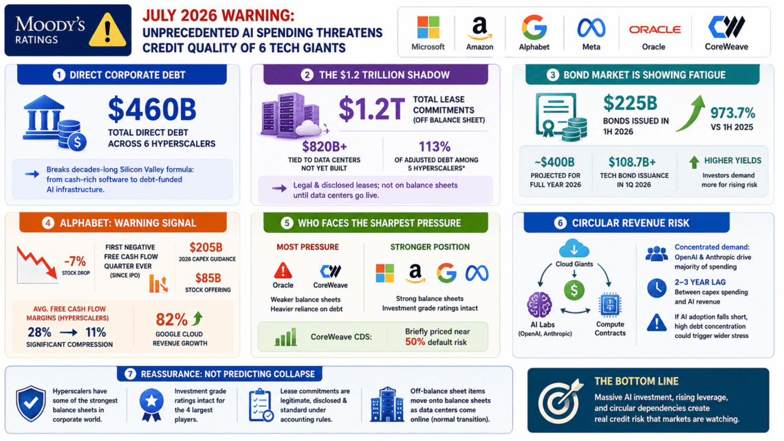 AI debt risk Moody’s warns that unprecedented AI spending is increasing credit risk