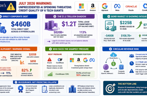 AI debt risk Moody’s warns that unprecedented AI spending is increasing credit risk