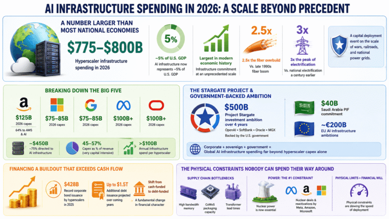 The Staggering $775 Billion AI Infrastructure Spending Race: Where All the Money Is Actually Going