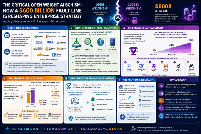 The Critical Open Weight AI Schism: Part 1, How a $600 Billion Fault Line Is Reshaping Enterprise Strategy