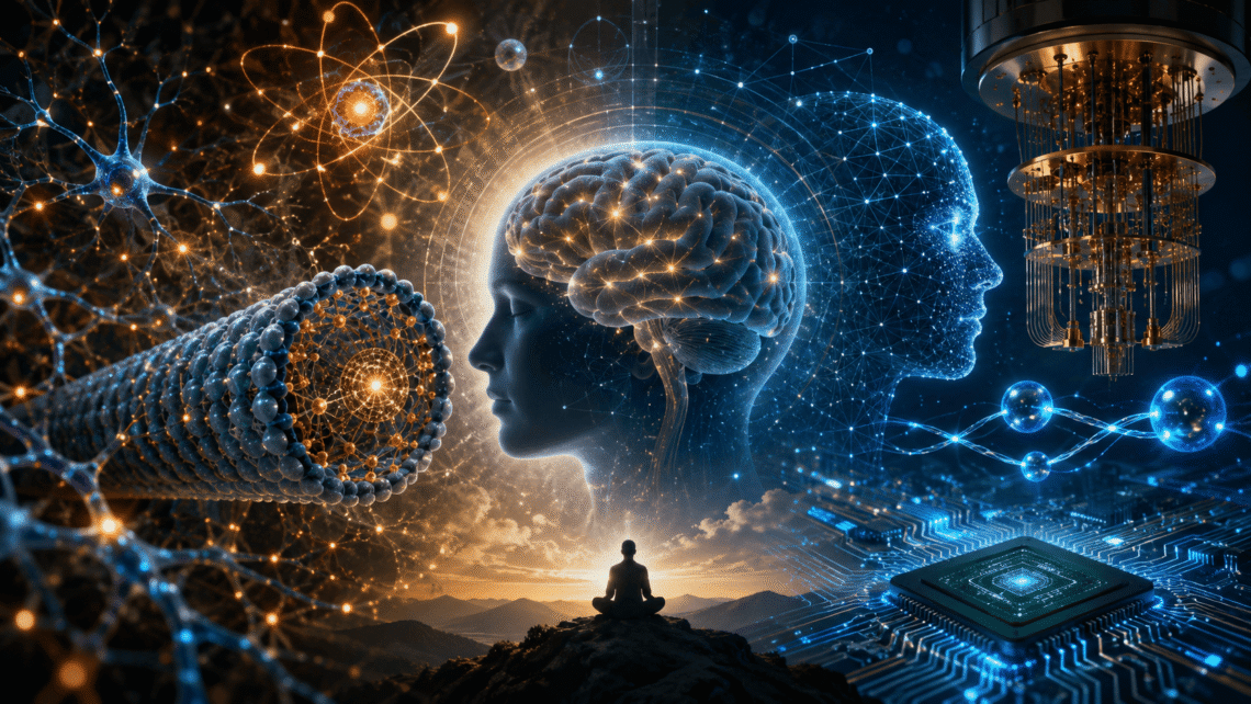 Quantum consciousness may be brought about by neuronal networks, microtubule structures, and quantum coherence phenomena