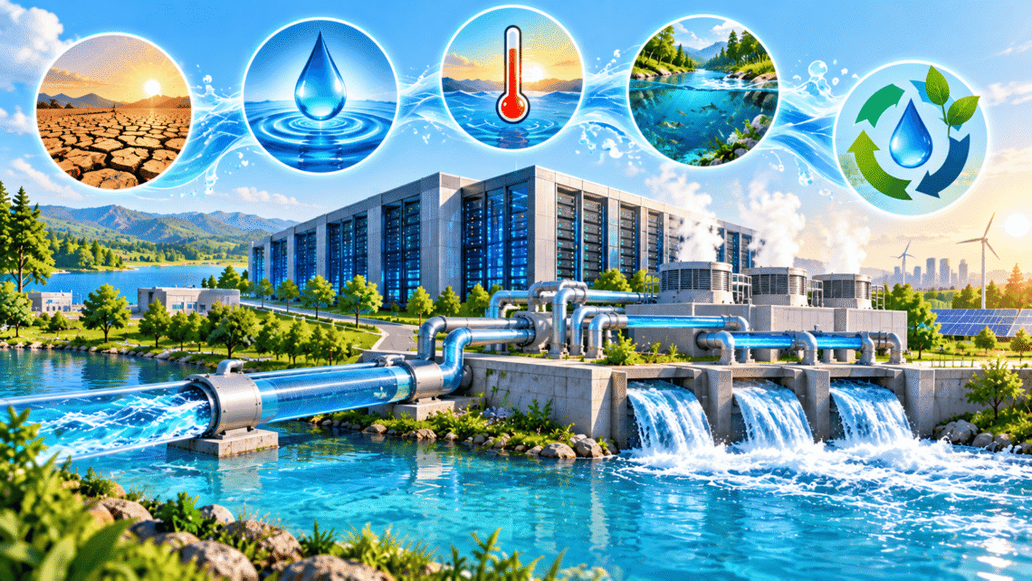 Data center water usage