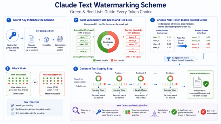 The Profound Mathematics of LLM Watermarking: How AI Text Hides an Invisible Signature